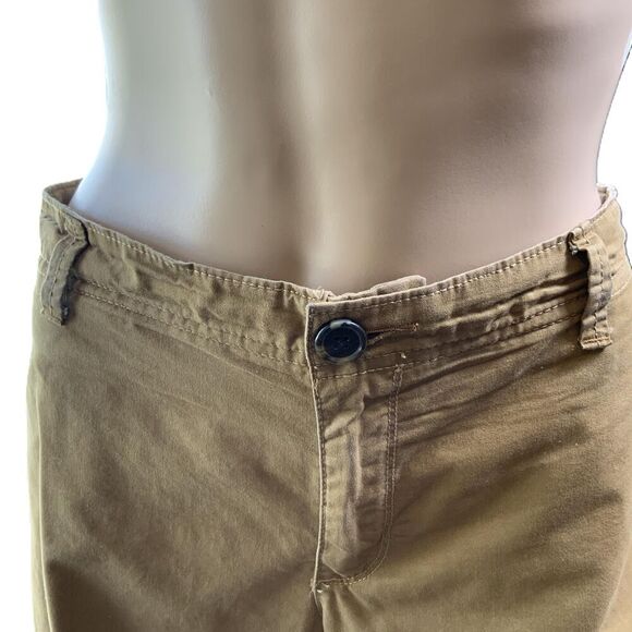 Old Navy Brown Button Closure Belt Loops Khaki Preppy Light Academia Shorts 14 - Picture 2 of 16